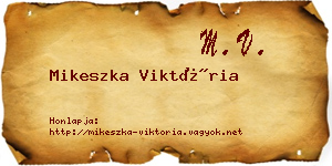 Mikeszka Viktória névjegykártya